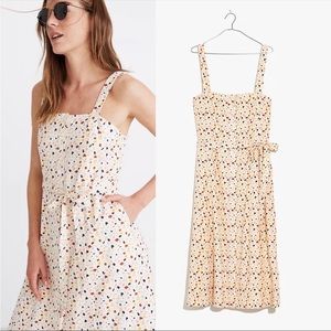 Madewell Square-Neck Tank Midi Dress in Terrazzo
